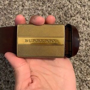 Burberry Men’s Brown Leather Belt size 36/90